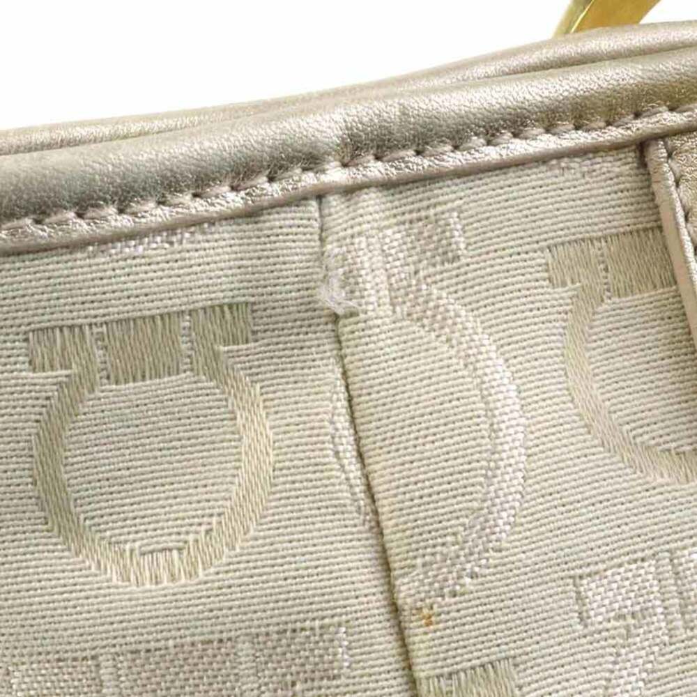 Salvatore Ferragamo shoulder bag, Gancini design, canvas and leather, light b... - Picture 14 of 16